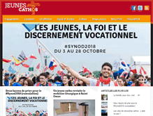 Tablet Screenshot of blog.jeunes-cathos.fr